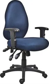 Bürostuhl, Netzstoff, Gestell schwarz, 7201, blau